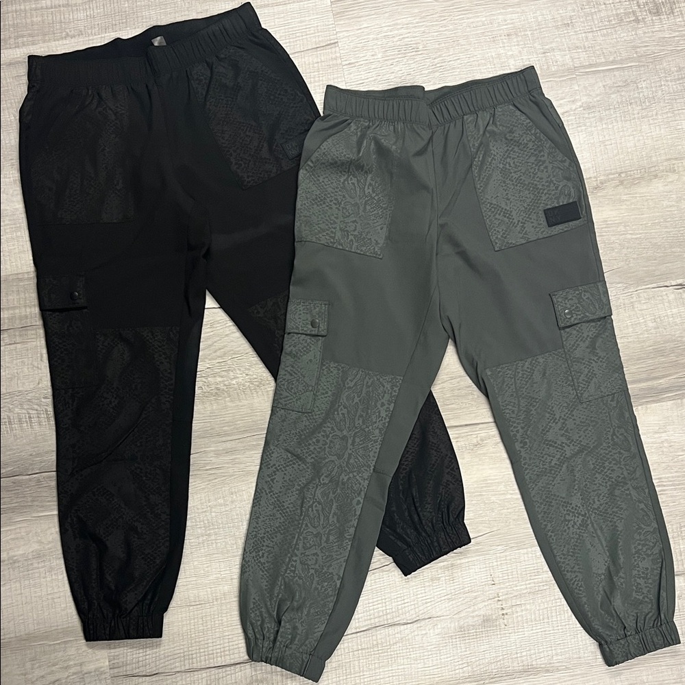 DKNY Black and Sage Sport Pants sz small